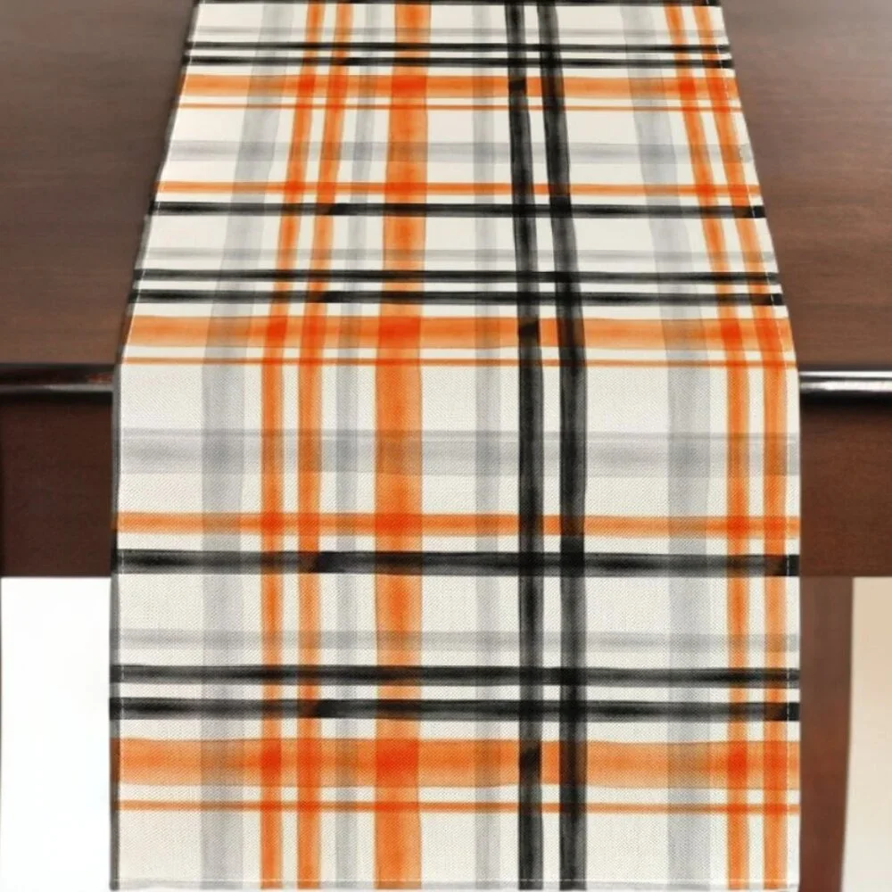 Fall Table Runner Halloween Decor Decorative Cloth Holiday Decoration 13